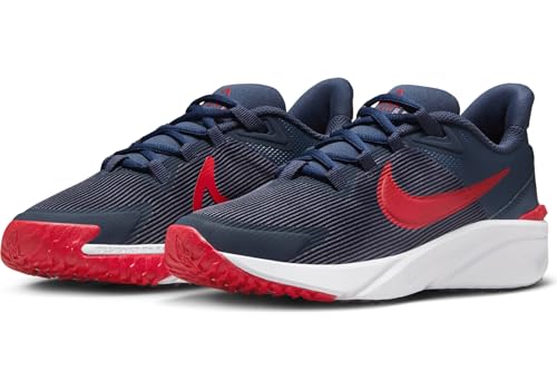 Nike Shoe Nike Star Runner 4 Zapatillas De Running para Asfalto - Niño/A, Thunder Blue/Gym Red-Black-White, DX7615-406, 38 EU (5.5Y US) - imagen 2