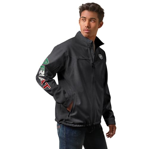 ARIAT Herren Classic Team Softshell Mexico Jacket Mantel, Dunkelgrau, M