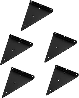 Homoyoyo 5pcs Partition Support Frame Plant Hanger Stainless Steel Hooks Heavy Duty Clothes Hanger Rack Shelf Support Bracket Video Game Storage Triangle Shelf Bracket Angled Brackets Wall