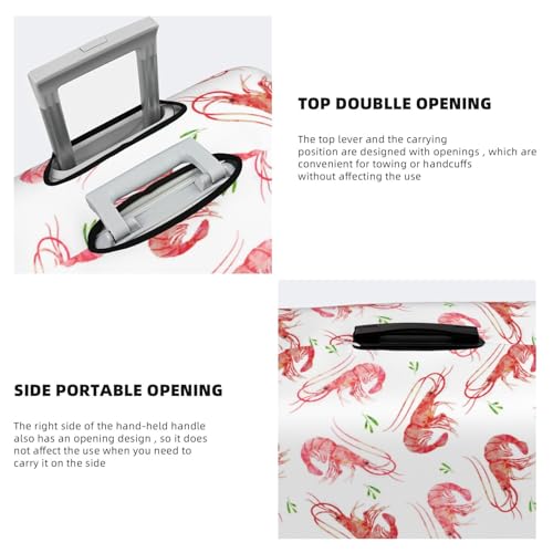 Travel Luggage Covers - Shrimp Seaweed Elasticity Suitcase Covers Protector for Luggage 18-32 Inch4