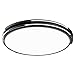 Produktbild Lighfd LED Disk Light Deckenleuchte 30W 16.5inch 45W 20.5Inch runder Kreis Disc Shaped Moderne Halterung for Wohnen Badezimmer Küche Schlafzimmer Büro Balkon Thin Schwarz Daylight Weiß