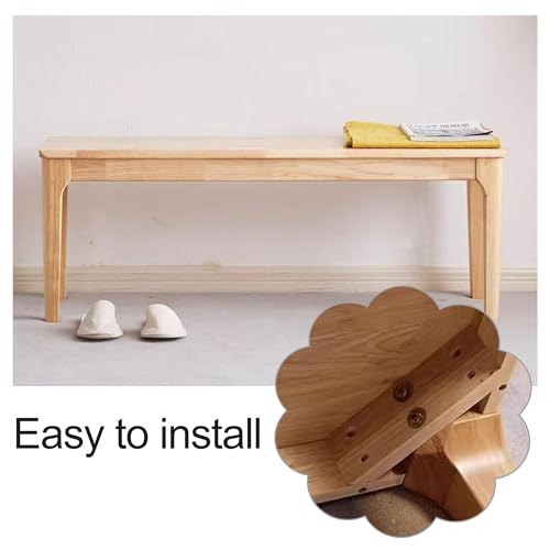 Banc à chaussures en bois pour optimiser une entrée étroite encombrée