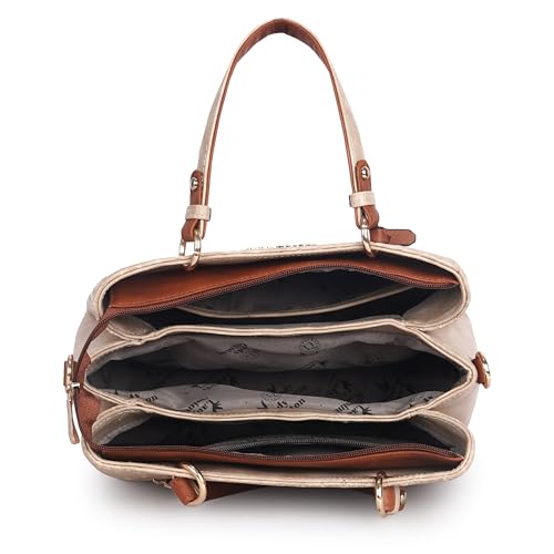 Image of Lady Quinton Women's Striped Line Handbag for Women| Ladies purse | Stylish Shoulder Bag | Gift for Women