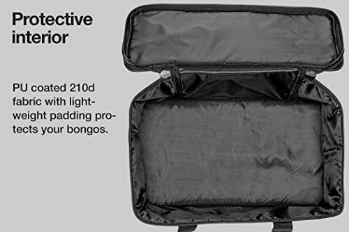 Meinl Bongo Drum Bag — Standard Size — Heavy-Duty Fabric and Carrying Grip, Black (MSTBB1) - Thumbnail 3