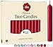 Eika Premium Christmas Tree Candles - Set of 20 Traditional Christmas Wax Candles for Pyramids, Carousels & Chimes - Made in Europe - Solid Colored - Dark Red