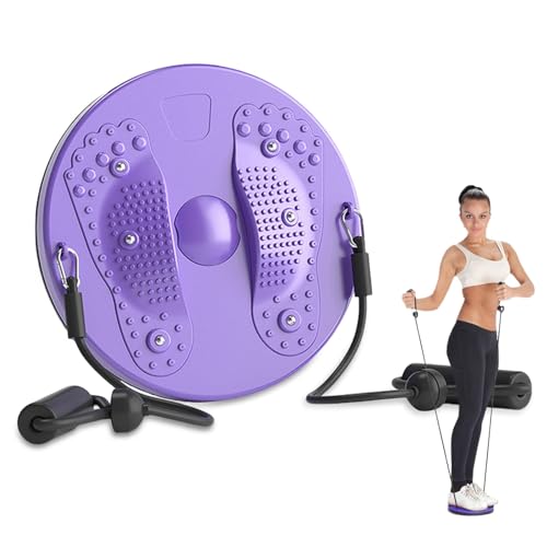 Paquete de 2 Discos de Equilibrio de Cintura Giratorios Tipo Dividido - Disco Giratorio de Cintura para Moldear el Cuerpo - Plataforma Giratoria de Fitness para Entrenamiento en Casa, Placa de Meneo
