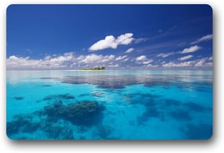 Custom It Lonely Island Rectangular Decorative non slip Doormat 15.7 by 23.6 by 3/16-Inch