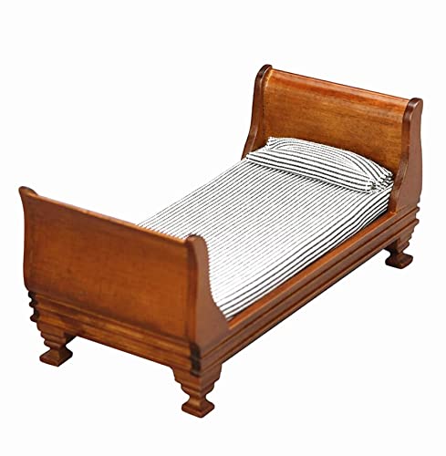 EatingBiting wooden dollhouse bed image