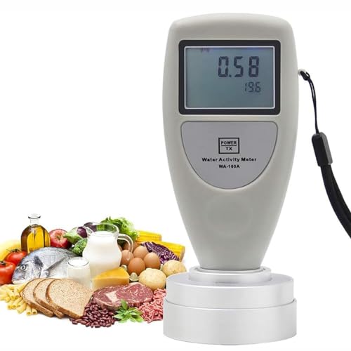 Tragbares Wasseraktivitätsmessgerät for Lebensmittel, 0-1,0aw Genauigkeit ±0,02aw, 5-Minuten-Test, USB-Datenausgang(Grey,BluetoothModel)