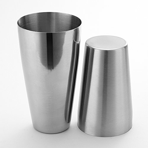 Boston Shaker By Qll, Professional Stainless Steel Cocktail Shaker Set, Including 20Oz Unweighted & 28Oz Weighted Shaker Tins #TOP1