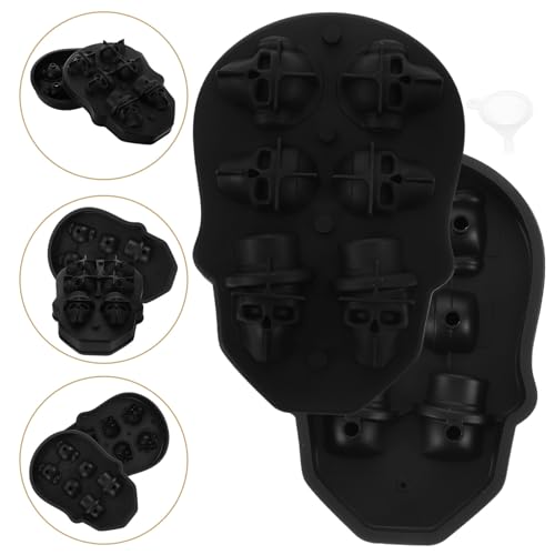 Molde para cubos de hielo con forma de calavera miniatura 7