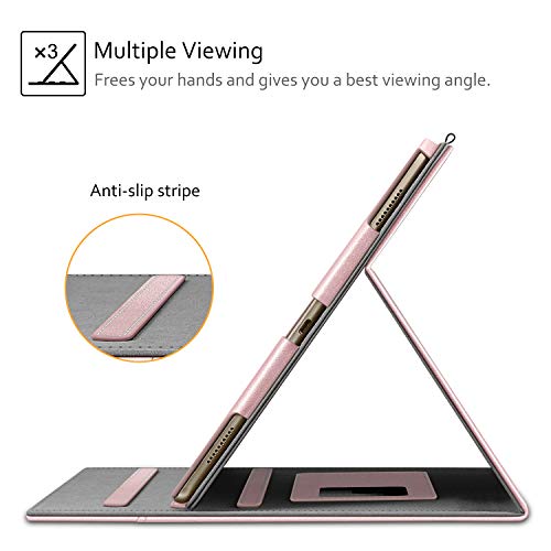 Fintie Multi-Angle Case, 2017/2015 iPad Pro 12.9 inch (Old Model) 1st & 2nd Gen Case - [Corner Protection] Folio Stand Cover with Pencil Holder & Pocket, Auto Wake/Sleep, Rose Gold by FINTIE - Used condition - Image 4