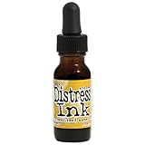 Tim Holtz Ranger Distress - April Color Of The Month - Fossilized Amber - Distress Re-Inker Refill