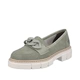 Rieker Damen M3867 Loafer, grün, 39 EU
