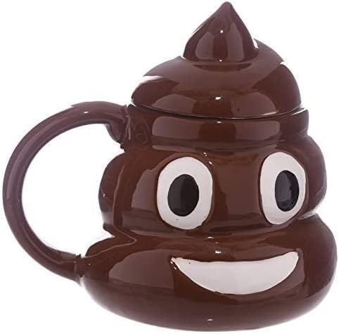 Senon Poo Kaka Emoji Kupa Bardak Tasarım Kupa Dekoratif Hediyelik