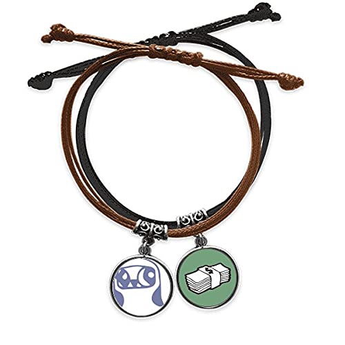 Mascota pulsera cuerda mano cadena que celebra el vínculo con la naturaleza