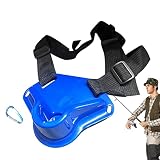 NULYUNZE Outdoor Fishing Pole Belt, Deep Sea Fishing Rod Holder Tool with Adjustable Design, Aluminu
