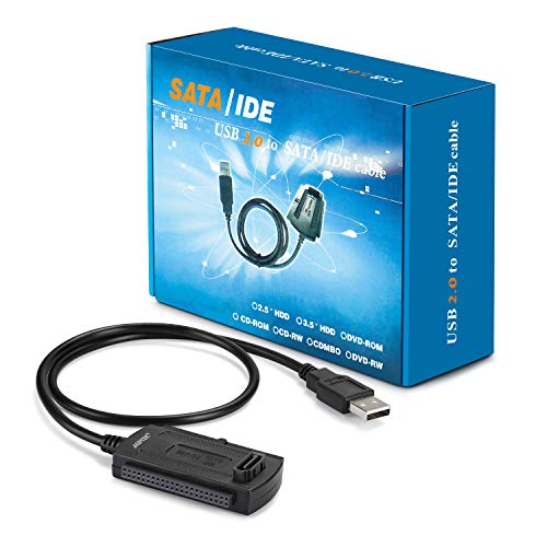 AGPTEK SATA/IDE to USB 2.0 Adapter, External Hard Drive Connector for 2.5