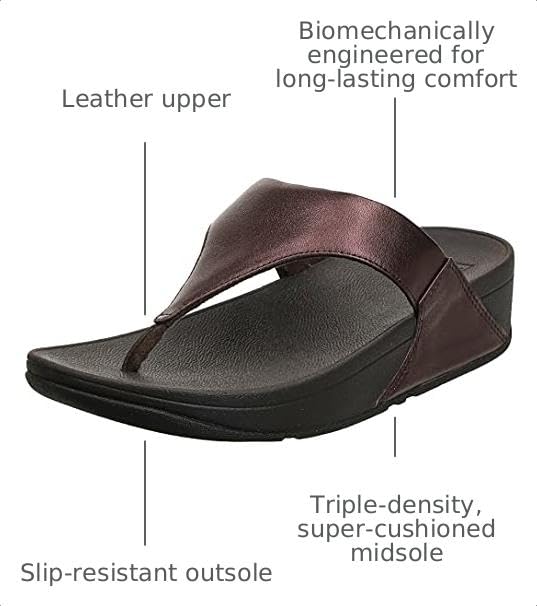 Image of FitFlop Women's Lulu Leather Toe-Post Sandals