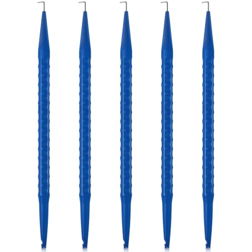 Image of Daifunli 5 Probe Pick Spudger Tools with L-Shaped Hook, Blue
