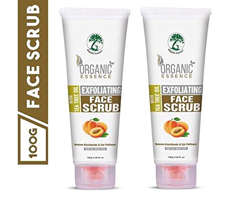 Organic Essence Naturals Exfoliating Walnut Scrub With Tea Trea Oil, 100g set of 2