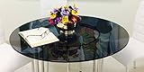 Spancraft Round Grey Tempered Glass 1/2' Thick Table Top (36')