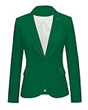 LookbookStore Womens Blazer Casual Blazer for Women Summer for Women Lightweight Business Casual Jacket Verdant Green Size M Size 8 10