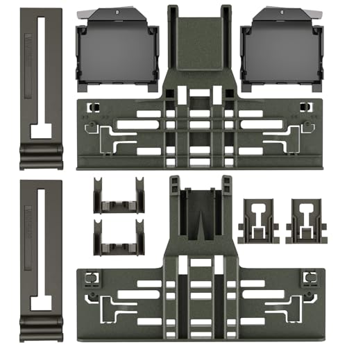UPGRADED WPW10546503 Dishwasher Top Rack Adjuster & W10195372/3 Dishwasher Adjuster Housing Compatible with Whirlpool Kenmore Maytag JennAir Kitchenaid Dishwasher Part Upper Rack W10546503 KDTM354DSS5