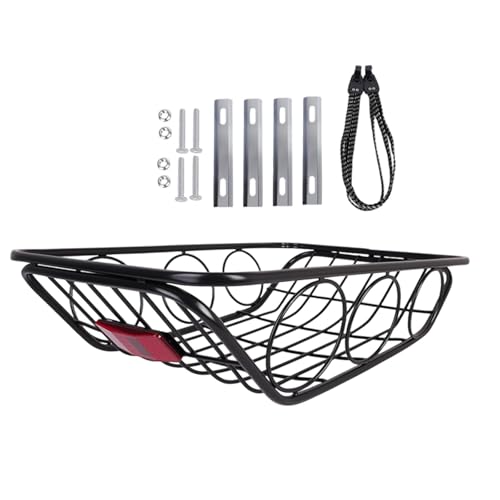 Aymzbd Cestino per Bicicletta Posteriore Trasportino Robusto per Cani Bagagli Oggetti E Accessori Bici in Metallo Adatto a Adulti Donne Uomini Uso Quotidiano, O Shaped
