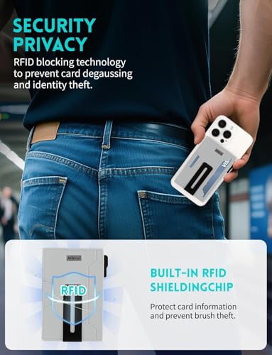 Image of Ridge Wallets for Men,Magsafe Wallet with money clip,Pop up wallet | Magnetic Wallet for iPhone 17 /16 /15 /14 /13 Series,Phone wallet Holds 8 Cards & Bills,Ridge Wallet for Fathers day gift ideas
