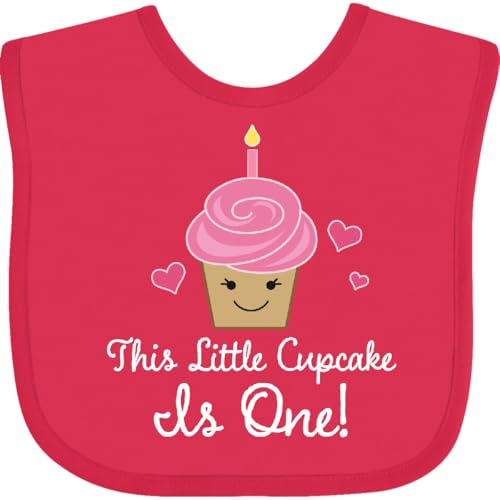 inktastic 1st Birthday Cupcake Girls Cute Baby Bib