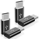 4 Pack Micro USB to USB C Adapter, Micro-USB Female to USB-C Male OTG Adapter Compatible with Samsung Galaxy S10 S9 S8 Plus Note 9 8, MacBook, LG V30 G5 G6, Moto Z2 Play Type-C Phones, Tablets