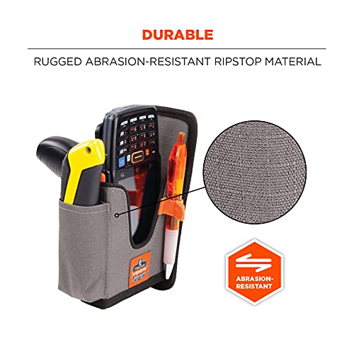 Image of Ergodyne Squids 5541 Barcode Scanner Holster Pouch for Gun Grip Mobile Computers, Holder for Handheld Bar Code Scanners, Belt Clip Attachment Small