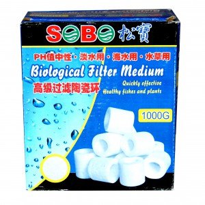 Sobo Biological Filter Medium/Ceramic Rings (1kg) by JAINSONS
