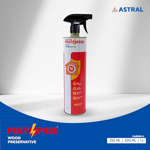 Image of Astral Pestofree Eco-Friendly Termite Killer 1Ltr | Protective & Preventive Formula for Termite, Borer & Insects | DIY Spray for Home, Office, Kitchen