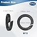 M METERXITY 10-Pack Spring Lock Washer, M10 Stainless Steel Electroplating Black Coating Elastic Gasket for Electronic Machinery/Industrial Equipment, Screw Fasteners
