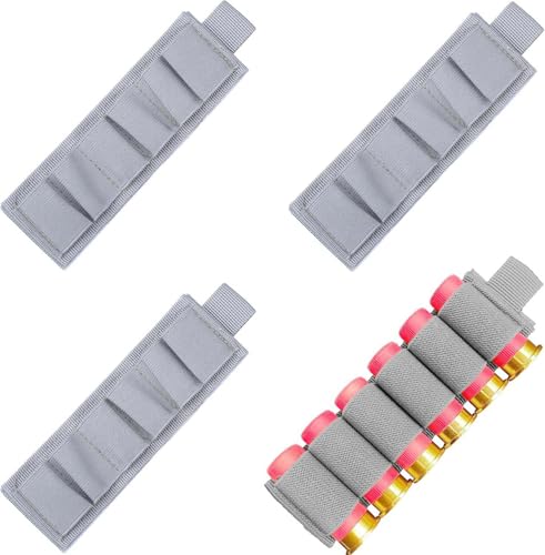 MIZUGIWA 4 Packs 6 Rounds Shotgun Side Saddle Carrier 12/20 Gauge
