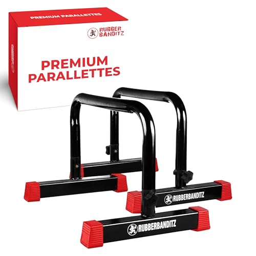 Rubberbanditz Parallette, Parallel Bars & Dip Station, Home Gym Essentials