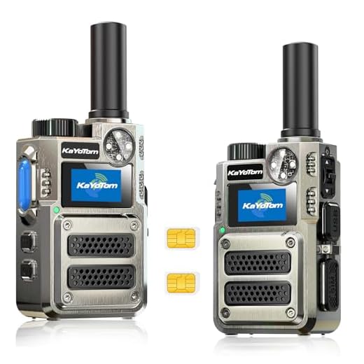 （Lifetime Free） Global Unlimited Range 4G LTE PoC Rapid Walkie Talkies Long Range Two-Way Radios 5000+ Miles with Nationwide Range,SOS Alert Long Distance Radios for Truck Fleet,Construction site