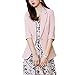 Produktbild E-girl Damen Blazer Halber Ärmel Rosa Einem Knopf Elegant Anzug Jacke Leichter Fitted Cardigan Oberteil Tops Damenjacke,M,E9956028