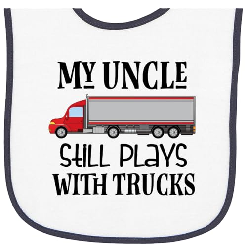 inktastic Truck Driver Uncle for Nephew Baby Terry Cloth Bib
