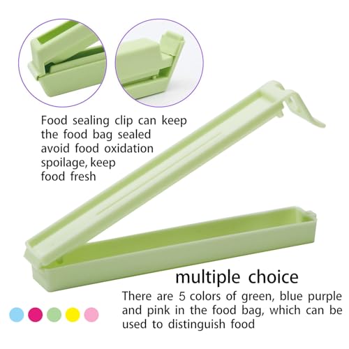 Zhtulck Verschlussclips, 40 Stück clips für tüten,6CM/11CM Verschlussklammern Clips, Bunte Klammern für Tüten, Wiederverwendbar Tütenclips für Verpackung Süßigkeiten Snacks (8cm/14cm)