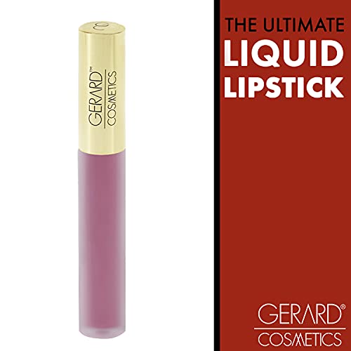 Gerard Cosmetics Hydra Matte Liquid Lipstick - Nourishing Ingredients Moisturizes And Hydrates Lips - Coats Lips With Smooth, Metallic Color - No Flaking Or Smudging - Mile High - 0.085 Oz #TOP6
