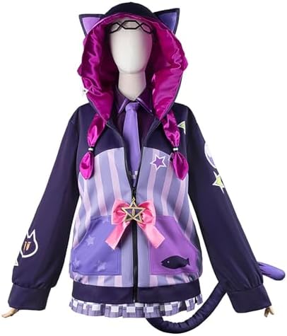 [milky time] ホロライブ 紫咲シオン コスプレ VTuber 魔法使い 紫 制服 新衣装 詳細画像2