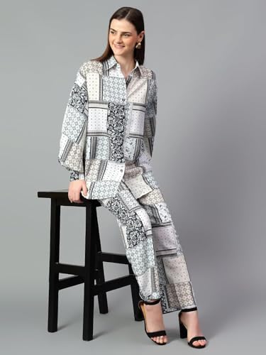 Image of KOTTY Women Cotton Blend Solid Co-Ord And Dress Set