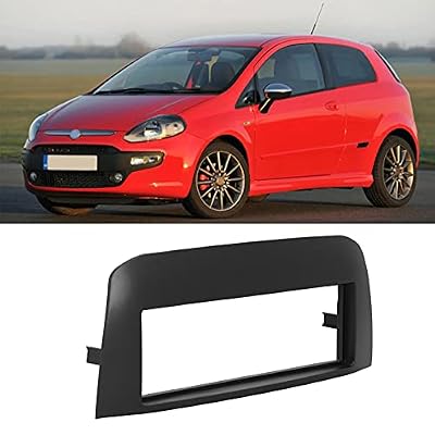 Single DIN Radio Stereo Dash Kit, Compatible with Punto EVO 2009-2017 Linea 323 2012, Central Console Dashboard Frame
