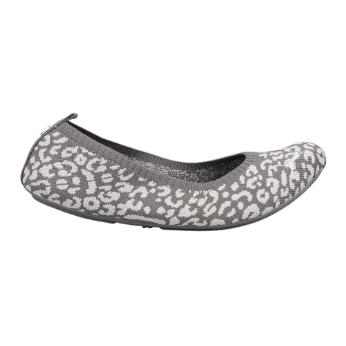 PUMA Womens Iliana Ballerina Leopard Flats Casual - Grey - Size 8.5 M