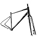 AIJIEjie Compatible for 700C Aluminum Alloy Bicycle Frame, Disc Brake Gravel/Off-Road Frame with MTB Fork/518