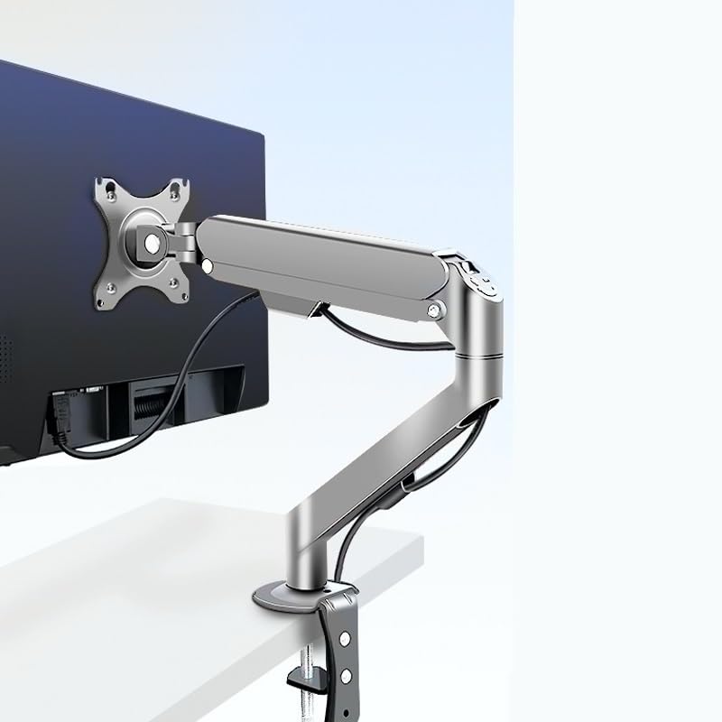 Support d'écran d'ordinateur à levage pneumatique NBYGSC gris - 3