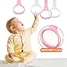 BESPORTBLE 4 Pcs Baby Bed Pull Up Rings, Playpen Assist Grips for Toddler Walking Training, Crib Play Accessories for Boy Girl